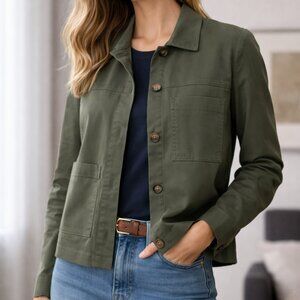 Kit + Ace - Navigator Jacket – Hunter Green – Women's Lightweight Utility Jacket